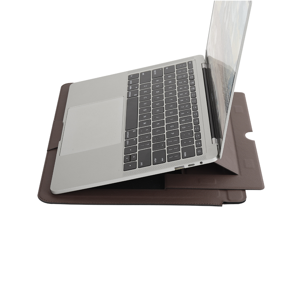 MacBook Stand Sleeve Coffee Brown - Image 2