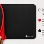 Reversible Laptop Sleeve, Black/Red, Water Repellent, Slim Fit image 4