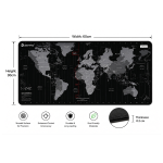 Mouse Pad, World Map Desk Mat Non-Slip image 2