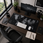 Mouse Pad, World Map Desk Mat Non-Slip image 5