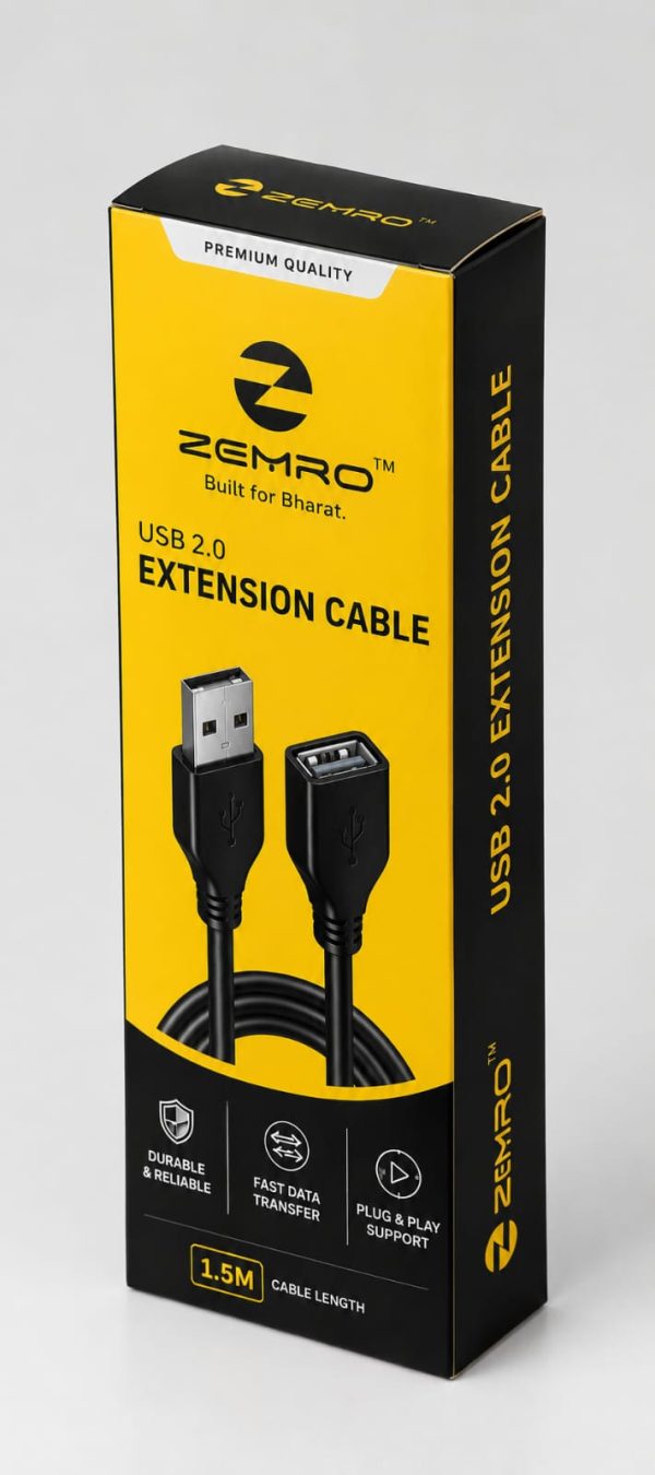 ZEMRO USB 2.0 Extension Cable 1.5M