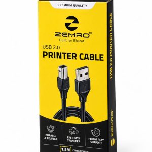 ZEMRO USB 2.0 Printer Cable 1.5M