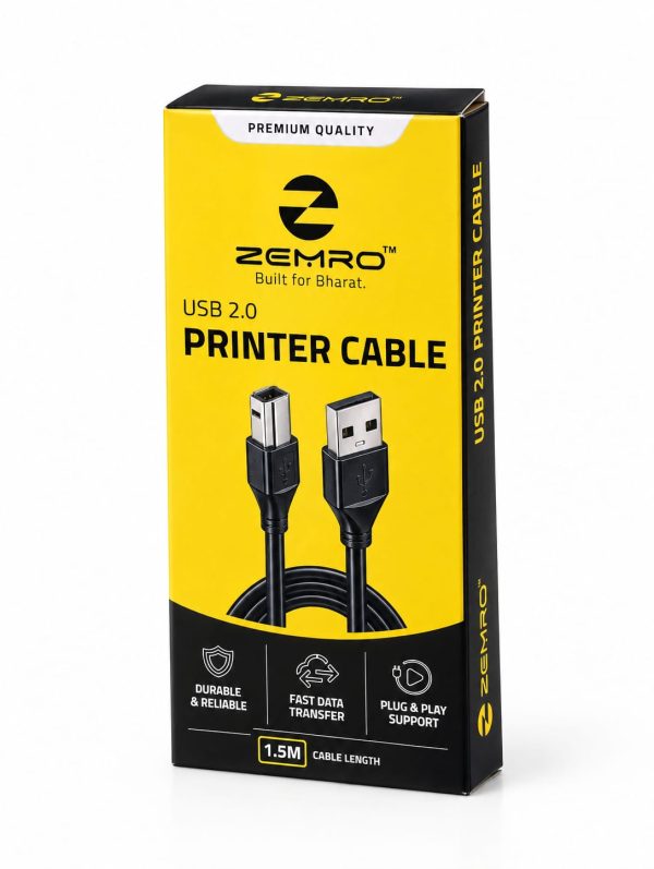 ZEMRO USB 2.0 Printer Cable 1.5M
