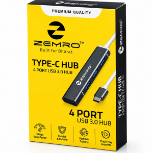 ZEMRO Type-C 4-Port USB 3.0 Hub