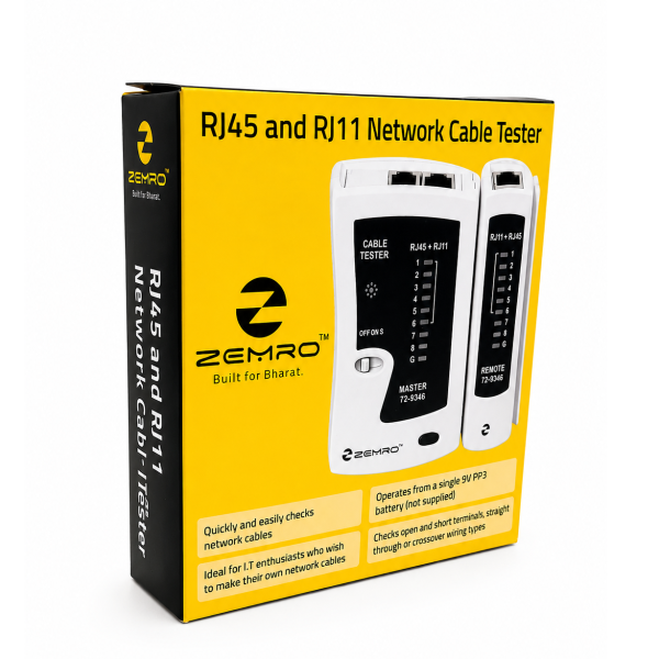 ZEMRO RJ45 & RJ11 Network Cable Tester